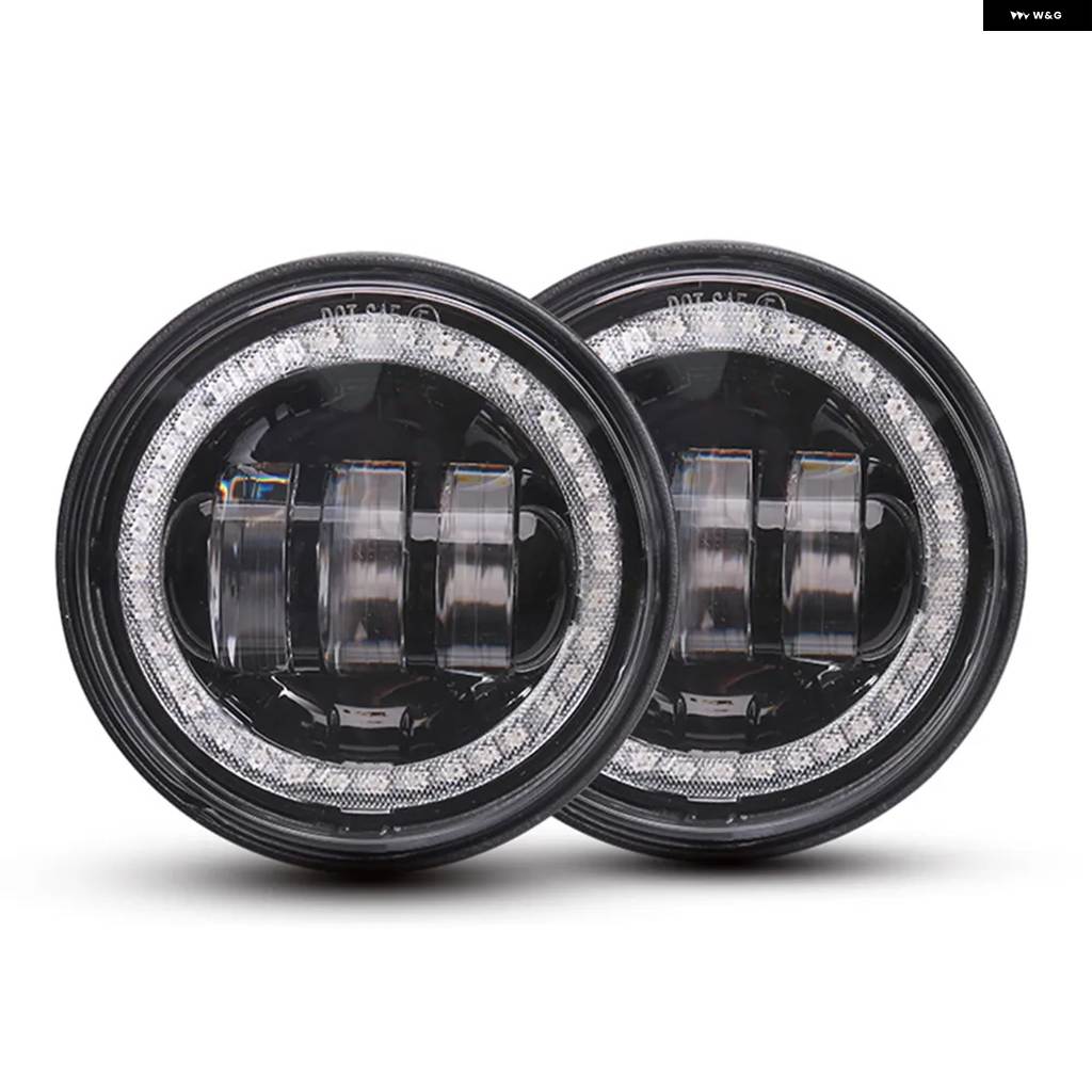 並行輸入品 7インチ LED ヘッドライト 4.5インチ フォグライト ハローリング エンジェルアイズ ウィンカー補助 オートバイ ヘッドライト 7_8
