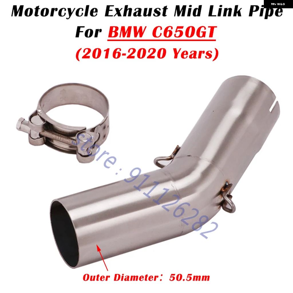 ブランド登録なし - 並行輸入品 BMW C650GT C 650 SPORT 2016 - 19 2020 スリップオンマフラー 自動二輪車 排気ガス口マフラーミドルリンク 配管 繋ぎ合わせる部