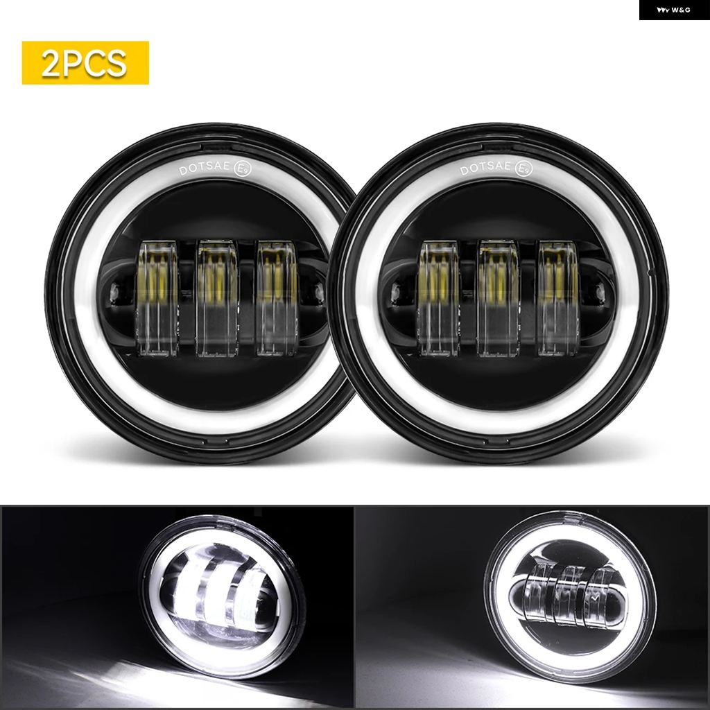ブランド登録なし - 並行輸入品 1有りの実 4.5in 4 1/2in 自動二輪車 LED フォグランプ ヤマハ 古典派音楽 FLHR ロードキング ダイナ 4.5in LED フォグランプ