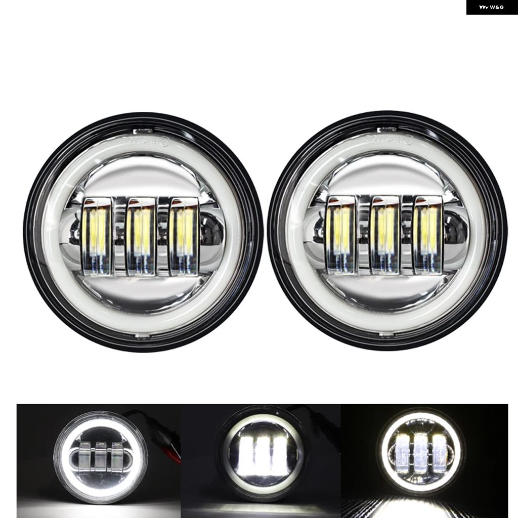 ブランド登録なし - 並行輸入品 1有りの実 4.5in 4 1/2in 自動二輪車 LED フォグランプ ヤマハ 古典派音楽 FLHR ロードキング ダイナ 4.5in LED フォグランプ