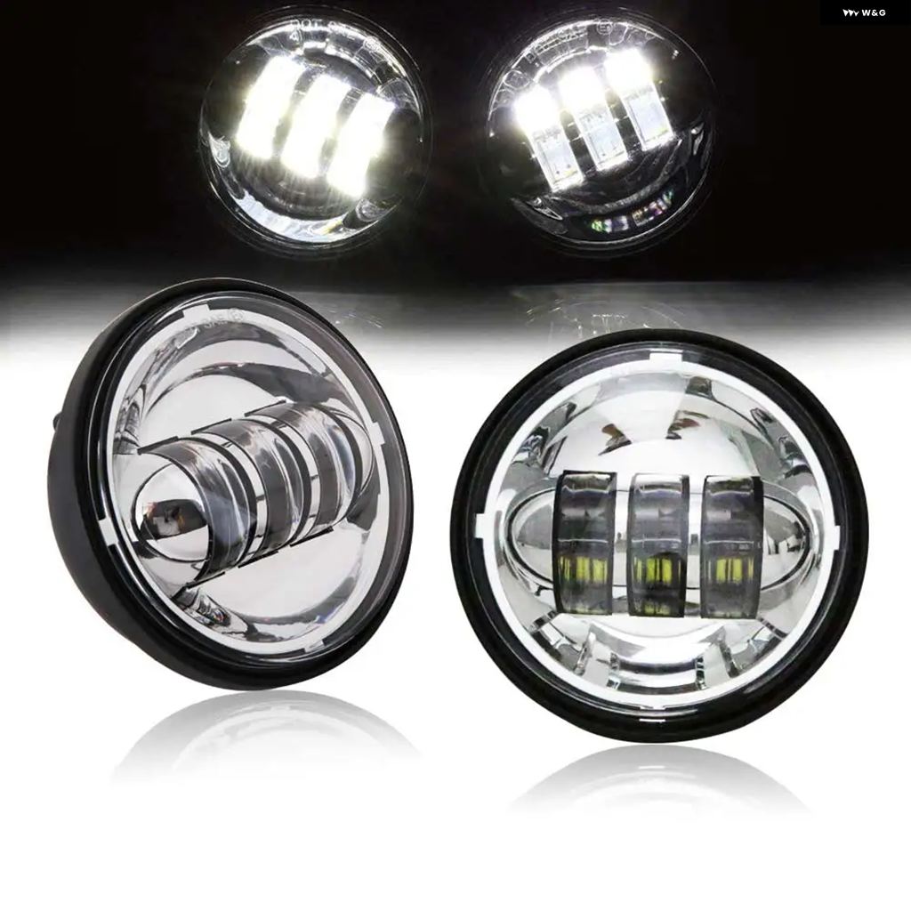 ブランド登録なし - 並行輸入品 1有りの実 4.5in 4 1/2in 自動二輪車 LED フォグランプ ヤマハ 古典派音楽 FLHR ロードキング ダイナ 4.5in LED フォグランプ