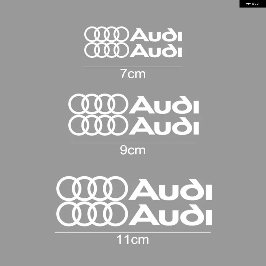 並行輸入品 アウディ A3 A4 A5 A6 A6L A7 A8 Q3 Q5 Q7 S3 カーホイールブレーキ キャリパー カバー デカール ビニールステッデコレーション 6個セット | ブランド登録なし | 02