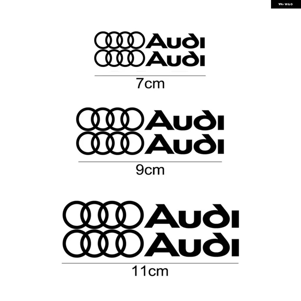 並行輸入品 アウディ A3 A4 A5 A6 A6L A7 A8 Q3 Q5 Q7 S3 カーホイールブレーキ キャリパー カバー デカール ビニールステッデコレーション 6個セット | ブランド登録なし | 03