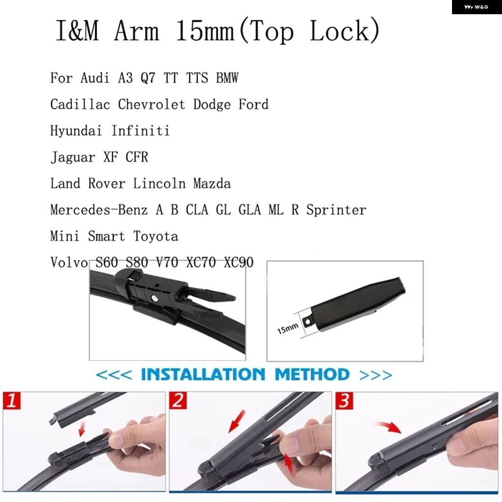 並行輸入品 車用 ダブル 層ゴム ワイパー ブレード用ハンドル インターフェース 画像に示されているように 本体ではなく 専用 2個 | ブランド登録なし | 06