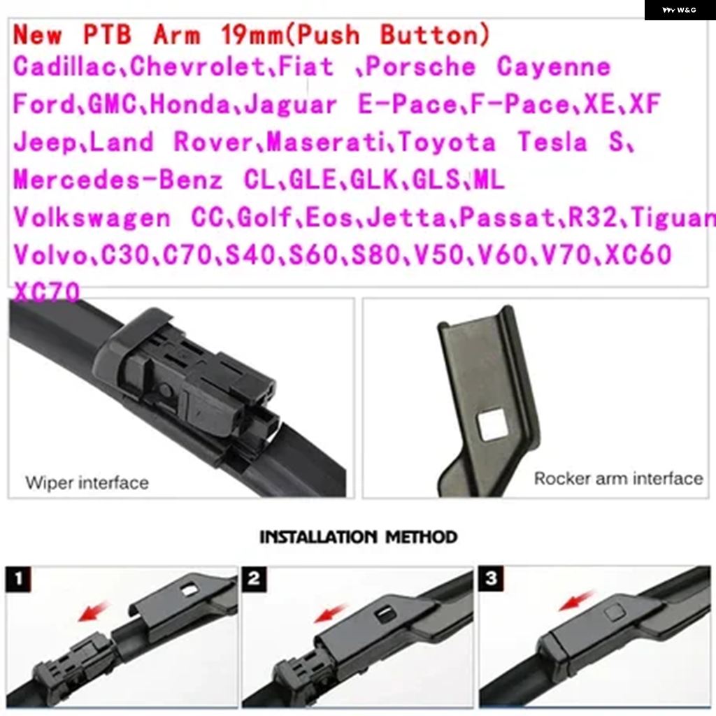 並行輸入品 車用 ダブル 層ゴム ワイパー ブレード用ハンドル インターフェース 画像に示されているように 本体ではなく 専用 2個 | ブランド登録なし | 07