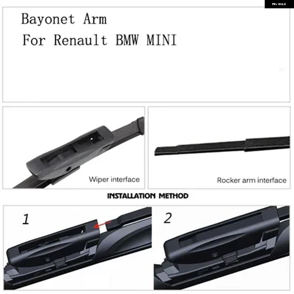 並行輸入品 車用 ダブル 層ゴム ワイパー ブレード用ハンドル インターフェース 画像に示されているように 本体ではなく 専用 2個 | ブランド登録なし | 12