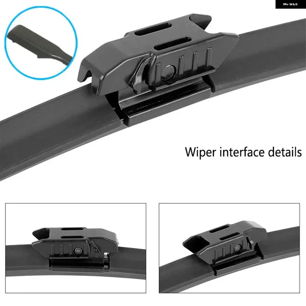 並行輸入品 車用 ダブル 層ゴム ワイパー ブレード用ハンドル インターフェース 画像に示されているように 本体ではなく 専用 2個 | ブランド登録なし | 03