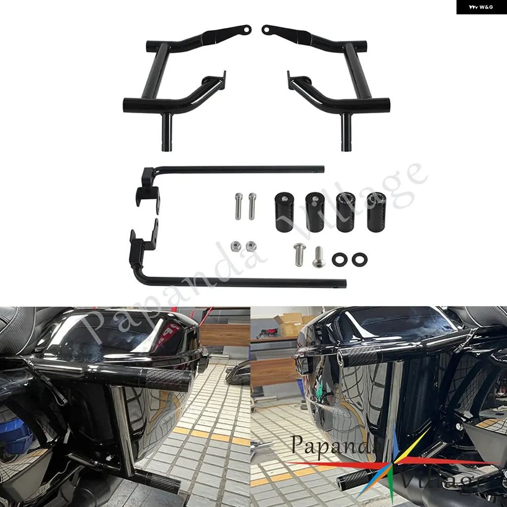 並行輸入品 ハーレー ストリート グライド ロードキング FLHXST FLHRXS FLHR オートバイ クラッシュ バー バンパー ガード サドル バッグ サポート プロテクター | ブランド登録なし | 09