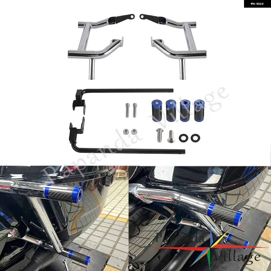 並行輸入品 ハーレー ストリート グライド ロードキング FLHXST FLHRXS FLHR オートバイ クラッシュ バー バンパー ガード サドル バッグ サポート プロテクター | ブランド登録なし | 03