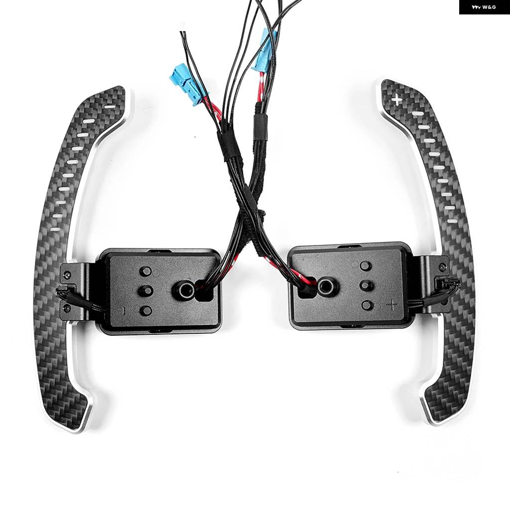 並行輸入品 カーボン マグネティック ステアリングホイール パドル シフター BMW 1-4シリーズ F20 F21 F30 F22 F80 G20 G30 G80の画像