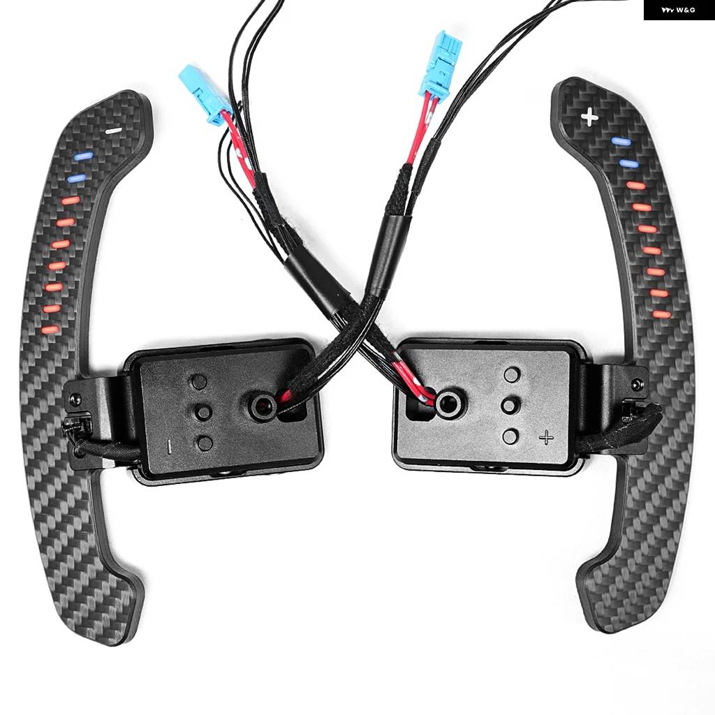 並行輸入品 カーボン マグネティック ステアリングホイール パドル シフター BMW 1-4シリーズ F20 F21 F30 F22 F80 G20 G30 G80の画像