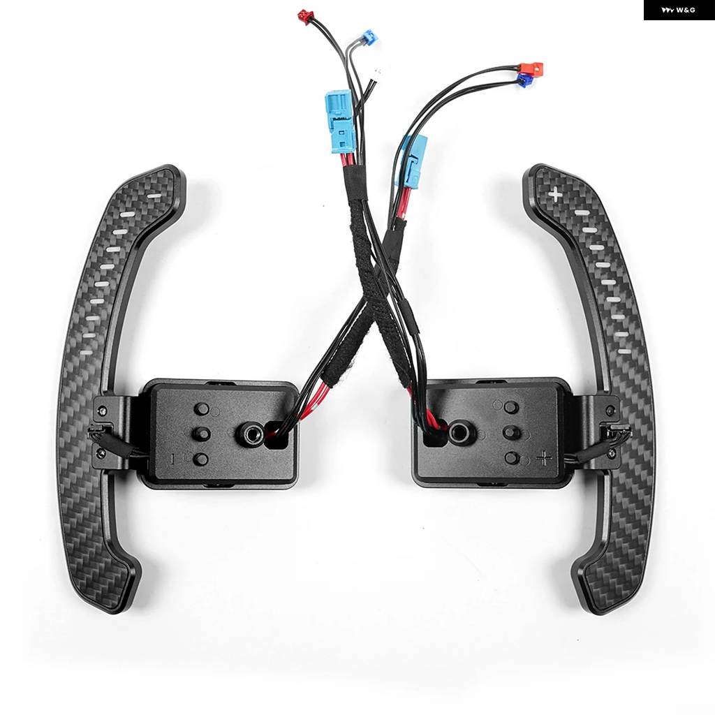 並行輸入品 カーボン マグネティック ステアリングホイール パドル シフター BMW 1-4シリーズ F20 F21 F30 F22 F80 G20 G30 G80の画像