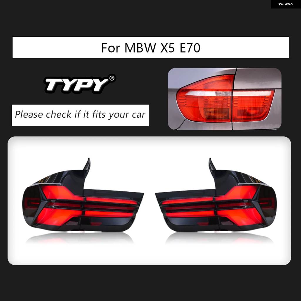 並行輸入品 CAR BMW X5 E70 LED テールライト 2007-2013 DRL ダイナミックウィンカー LED テールライト オートにの画像