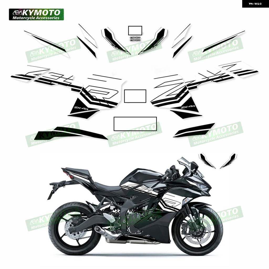 並行輸入品 ZX-4R ZX4R ZX4RR RR 2023 オートバイ デカール フェア