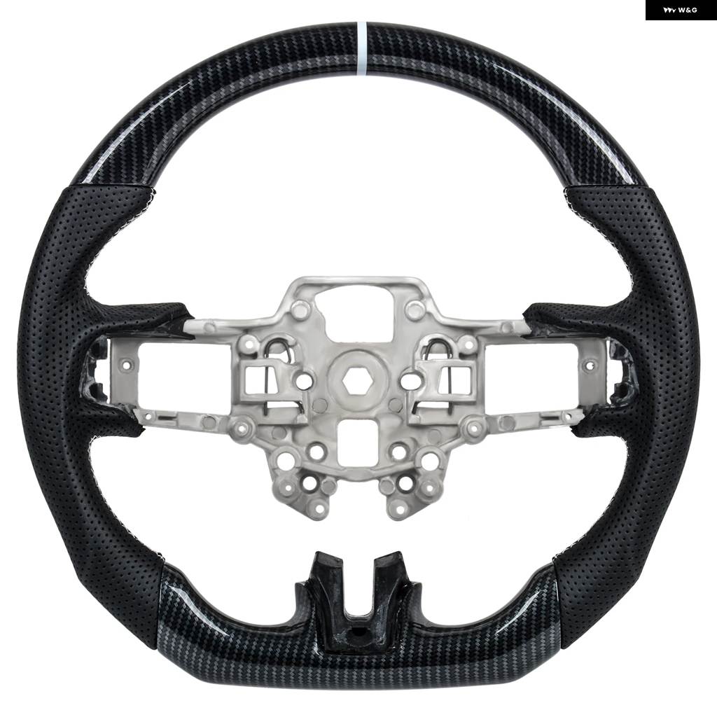 並行輸入品 フォード マスタング 2018 - 22 GT350 GT500 ハイドロディップ カーボンルック ステアリングホイール 車用の画像