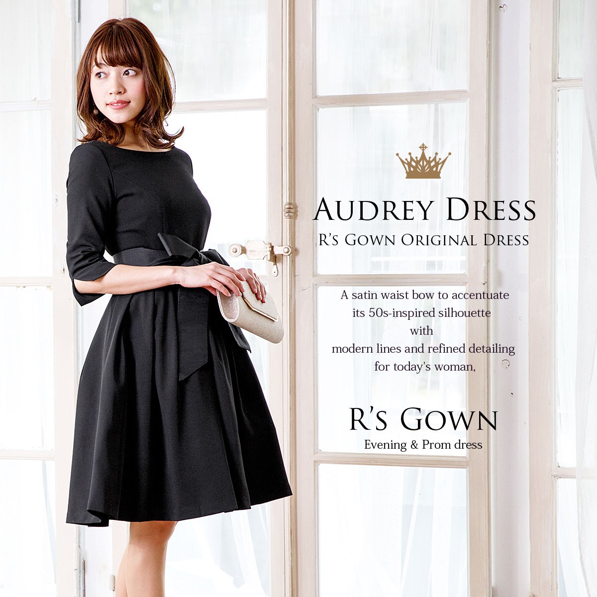 パーティードレス ワンピース 結婚式 お呼ばれ パーティ ミモレ丈 袖あり フォーマル 代 30代 演奏会 謝恩会 二次会 ブラック Fd Fd パーティドレスはアールズガウン 通販 Yahoo ショッピング