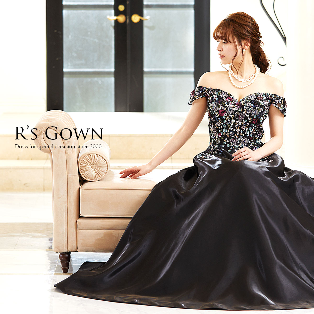 ロングドレス 演奏会用ドレス ステージ パーティ― ドレス 刺繍