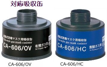 直接式防毒マスク GM164/GM164-1 1箱10個入 面体のみ 吸収缶別売 伝声