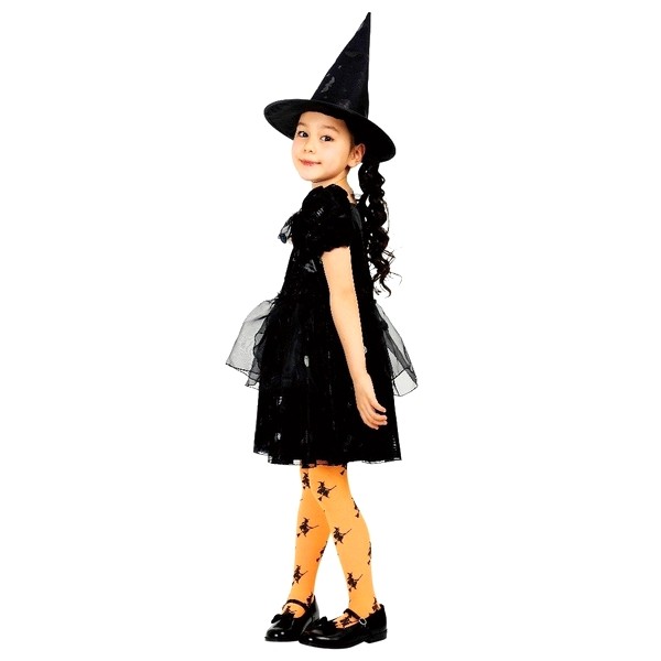 ハロウィン コスプレ 魔女 衣装 キッズ 2点セット 120 140 サイズ 子供