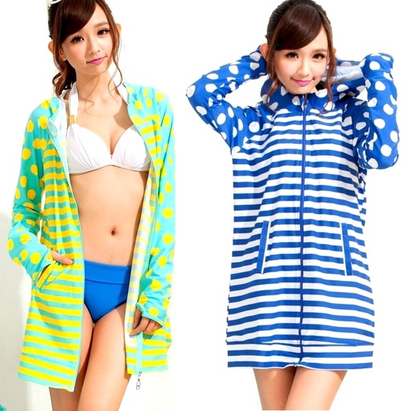 かわいい 体型カバー 蛍光 ネオンカラー ラッシュガード 激安 水着 タンキニ UVカット 大きいサイズ レディース チュニック LLサイズ