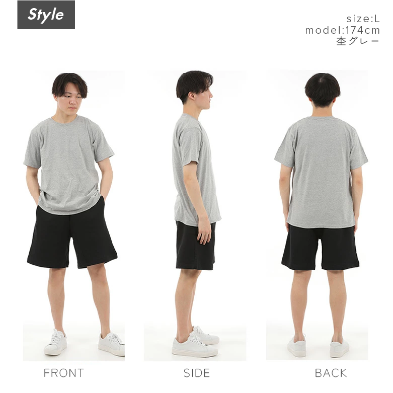 tシャツ メンズ 薄手 半袖 サイズ感