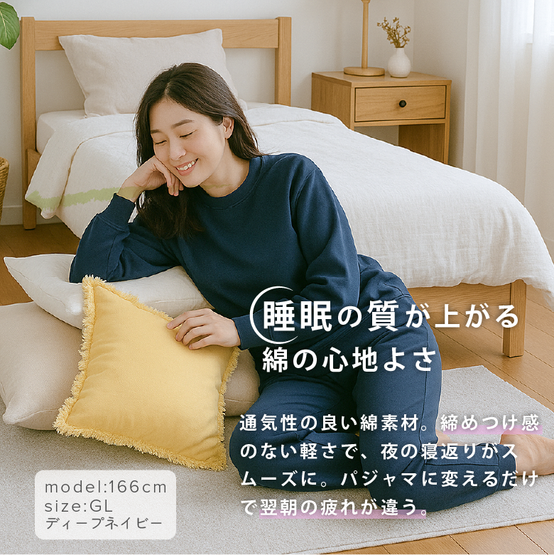 トレーナー メンズ 秋冬 モデル画像