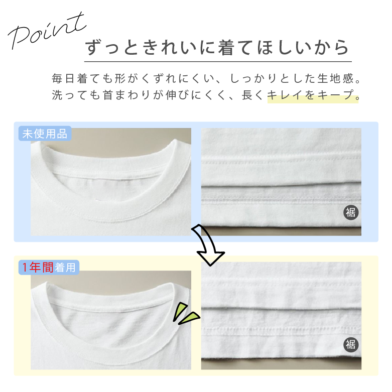 長袖Tシャツ 特徴