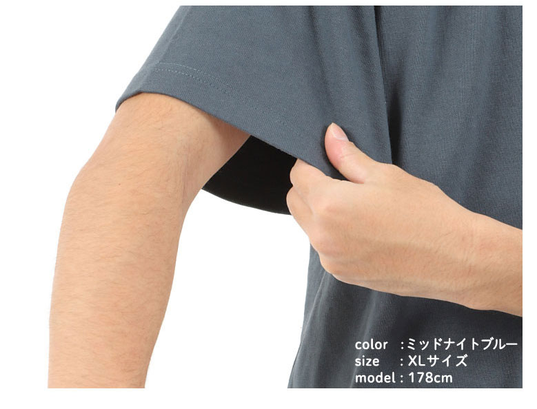 オーガニックコットン tシャツ メンズ 綿100% 特厚 無地 Tシャツ 半袖 シンプル 透けない 厚手 敏感肌 クルーネックティーシャツ トップス カットソー 5225｜rtm-select｜04