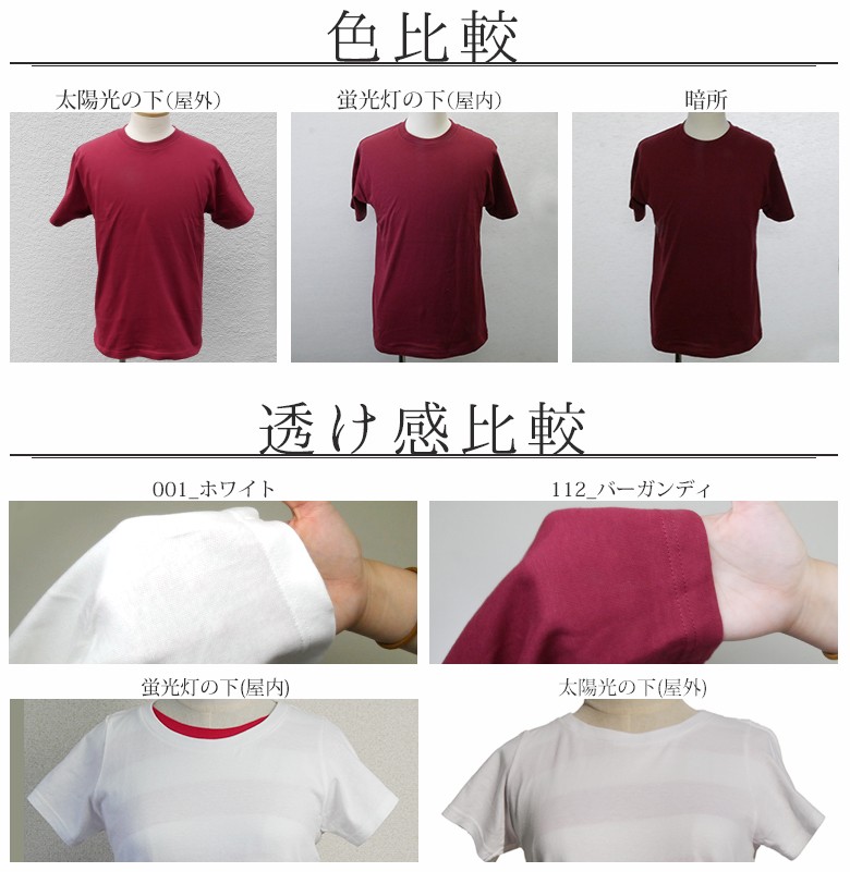 白tシャツ 色 人気 種類