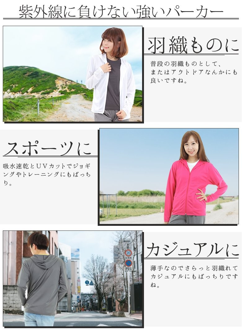 ドライ　パーカー 使用例
