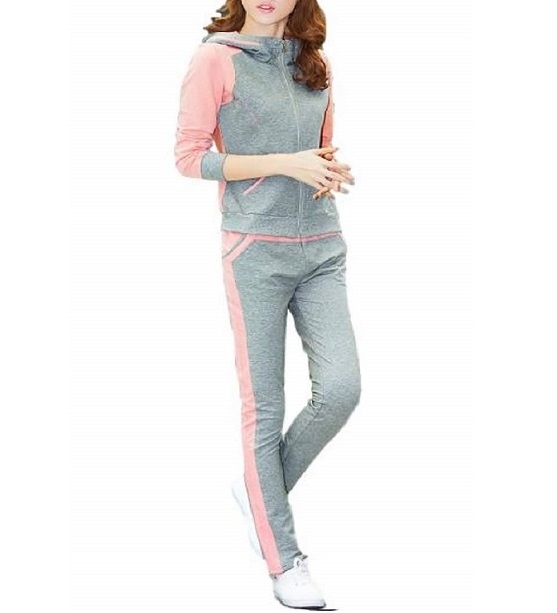 【新品】VS PINK スポーツ セットアップ ピンク M フィットネス スウェット 上下 レディース （ピンク