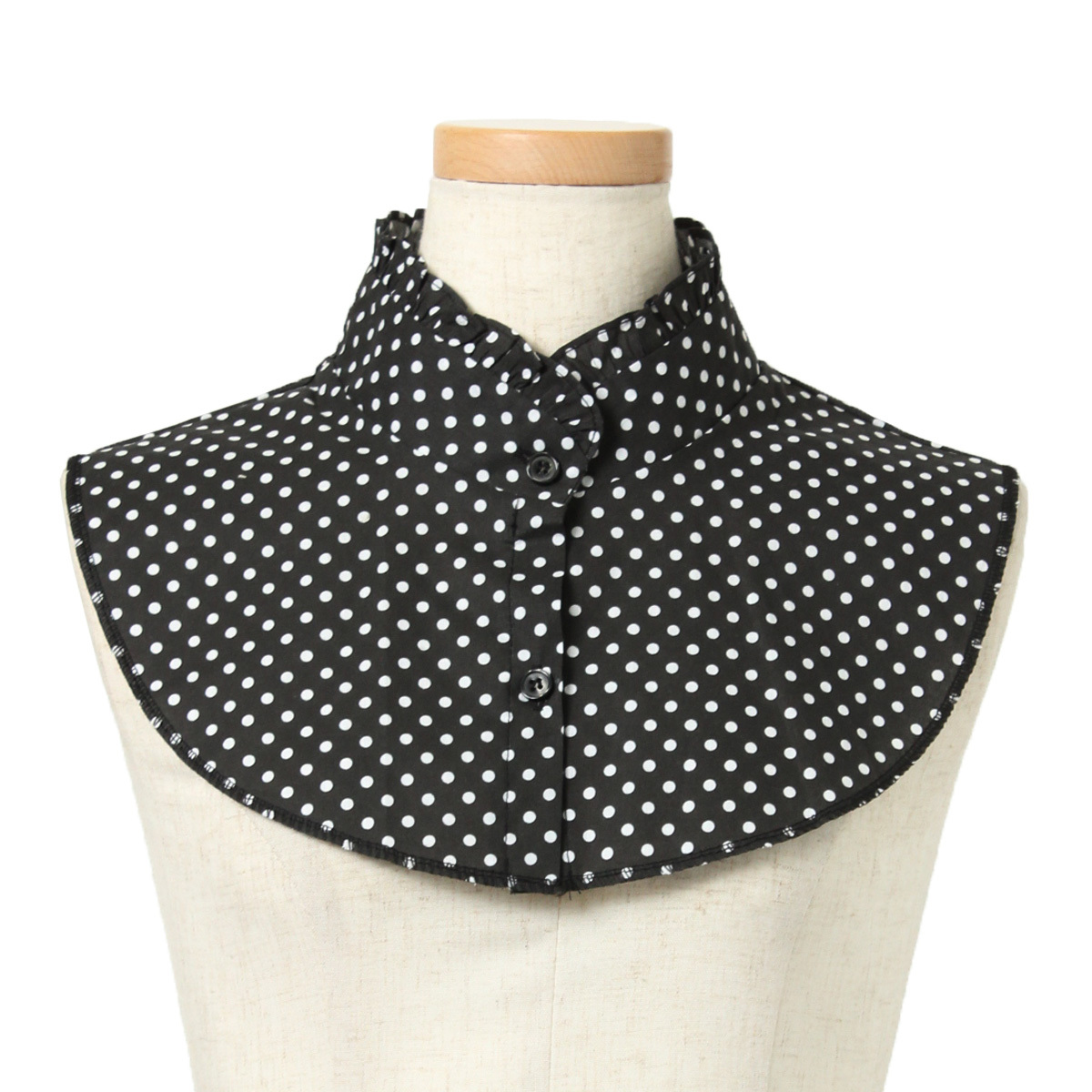 付け襟 フリル ハイネック レディース ドット シャツ つけ襟 水玉 フリルシャツ レイヤード 重ね着 ブラウス 春夏 インナー 2104m Acn セレクトショップ Real Style 通販 Yahoo ショッピング