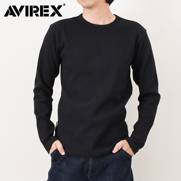 AVIREX（アヴィレックス） AVIREX Tシャツ メンズ 長袖 抗菌 防臭 無地 