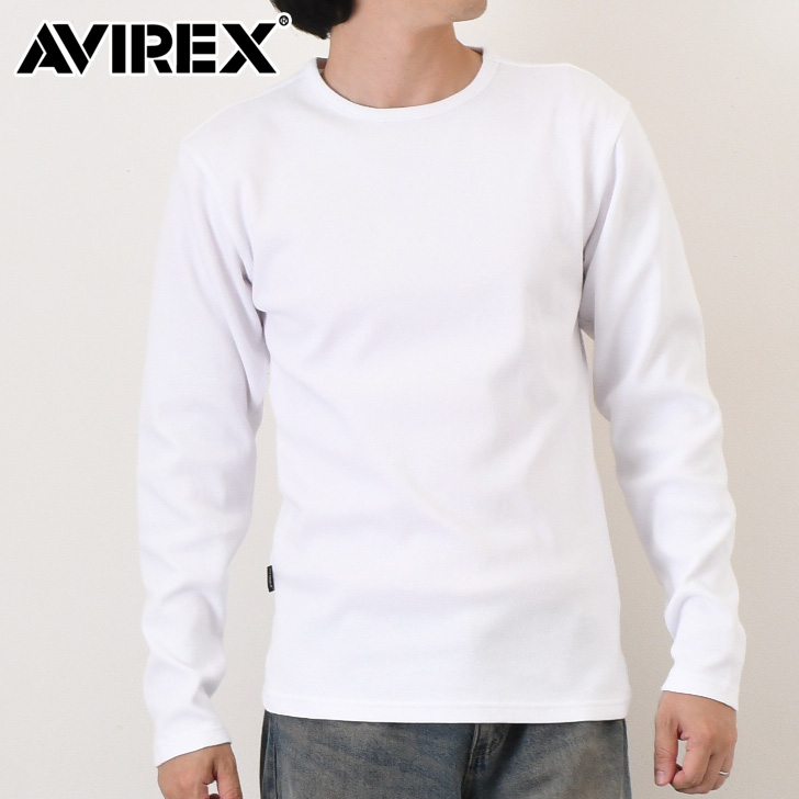 【未使用に近い】AVIREX Tシャツ　2XL AVIREX（アヴィレックス） AVIREX Tシャツ メンズ 長袖 抗菌 防臭 無地