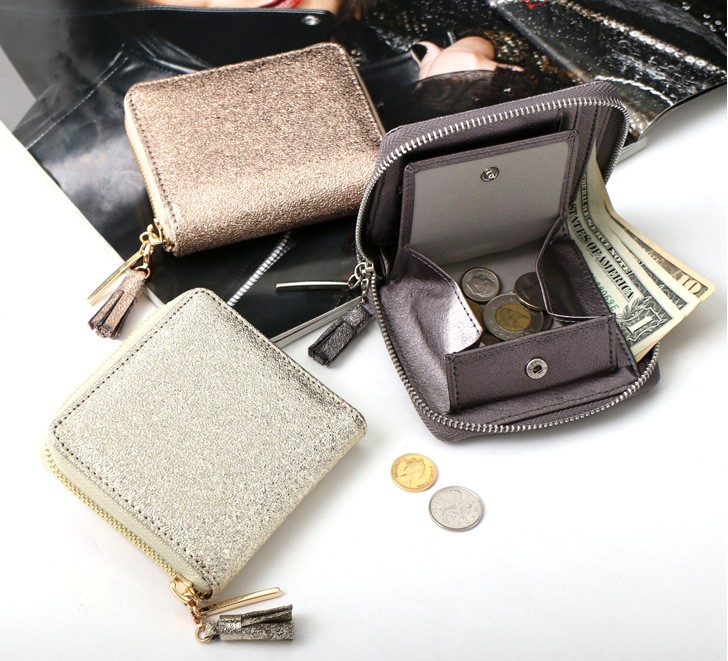 ANNA SUI - 【未使用に近い】アナスイ ミニ財布 ネイビー 型押し