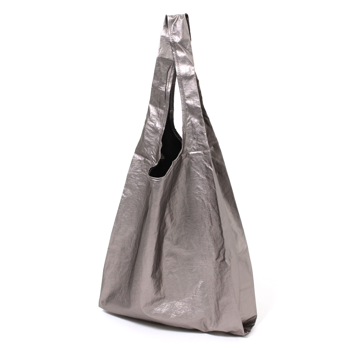 エコバッグ おしゃれ 大きめ 折りたたみ 撥水 コンパクト メタリック  