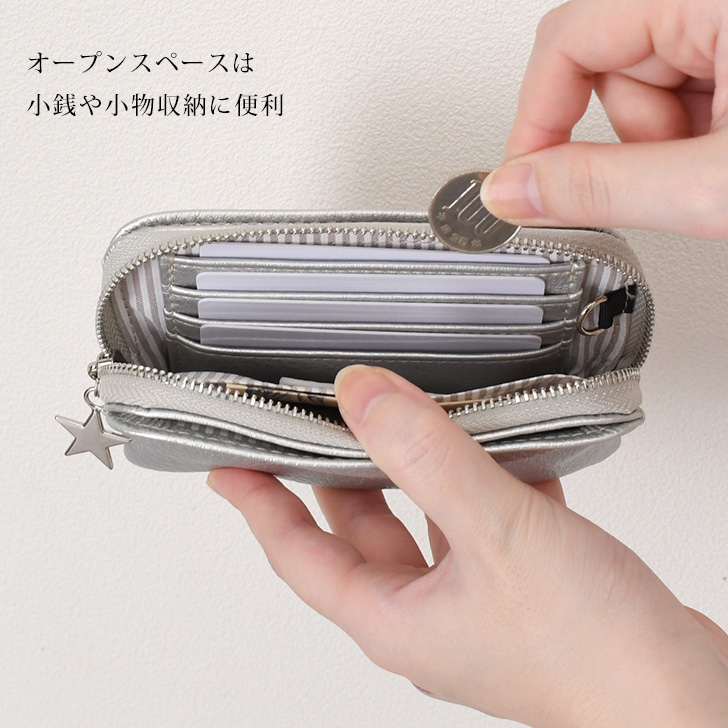 REAL STYLE フラグメントケース レディース ミニ財布 コンパクト