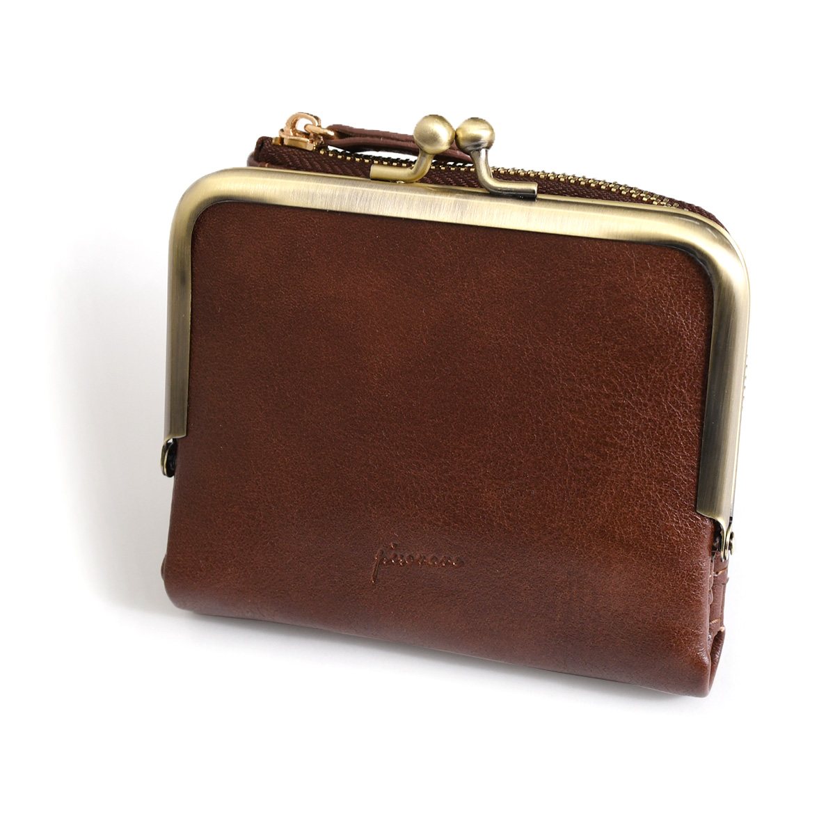 Pisoraro ピソラロ 財布 レディース メンズ 二つ折り コンパクト がま口 小銭入れあり コインケース カード 札入れ キーリング 薄い 軽い  大容量 ブランド 爆買