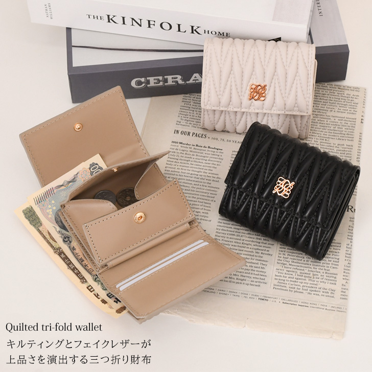 REAL STYLE 三つ折り財布 レディース コンパクト 財布 三つ折り ミニ