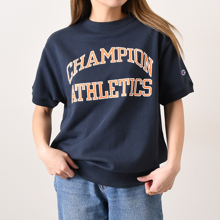 Champion チャンピオン ショートスリーブ ロゴ スウェットシャツ