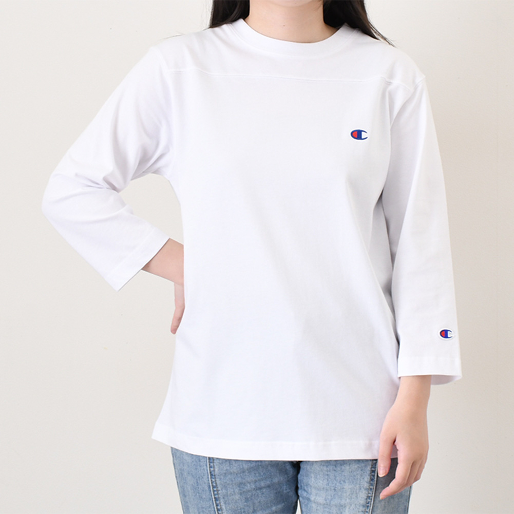 Champion / 7分袖カットソー/L/コットン/PUP Champion（チャンピオン） Champion Tシャツ メンズ レディース 7分袖