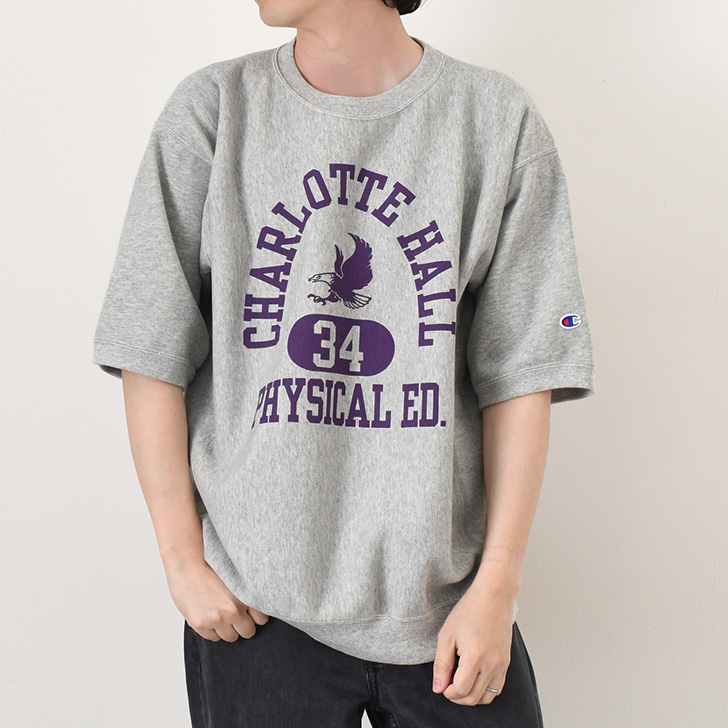 Champion（チャンピオン） スウェット Tシャツ 半袖 綿100％ 厚手