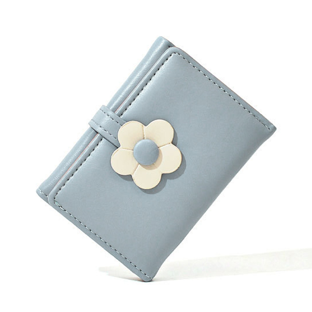 ミニ財布 レディース カードケース 三つ折り コンパクト フラワー 花 ミニウォレット 小さめ ベルト付き 札入れ 使いやすい