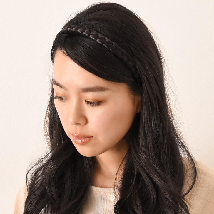 REAL STYLE（ファッション） 三つ編み カチューシャ レディース