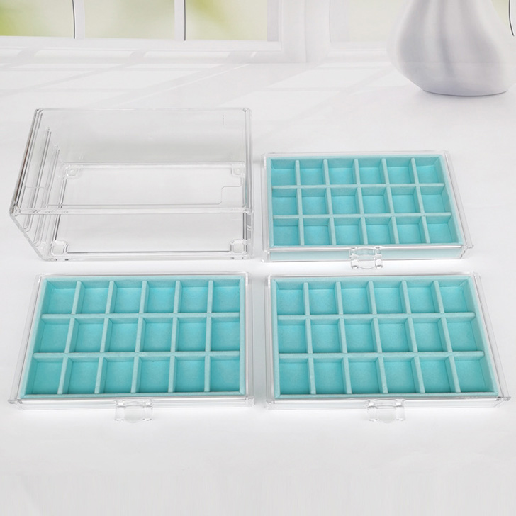 アクセサリーケース 3段 大容量 ジュエリーボックス 引き出し式