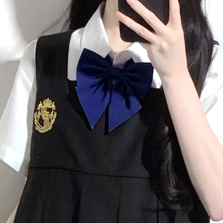 スクールリボン リボンタイ 制服 卒業式 レディース 無地 学生服 女子高生 中学 ワンタッチ 入学 コスプレ ハロウィン jk セーラー ネクタイ アジャスター｜ruckruck｜06