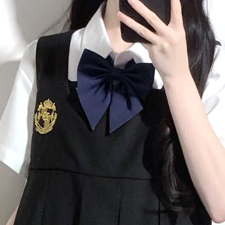 スクールリボン リボンタイ 制服 卒業式 レディース 無地 学生服 女子高生 中学 ワンタッチ 入学 コスプレ ハロウィン jk セーラー ネクタイ アジャスター｜ruckruck｜11