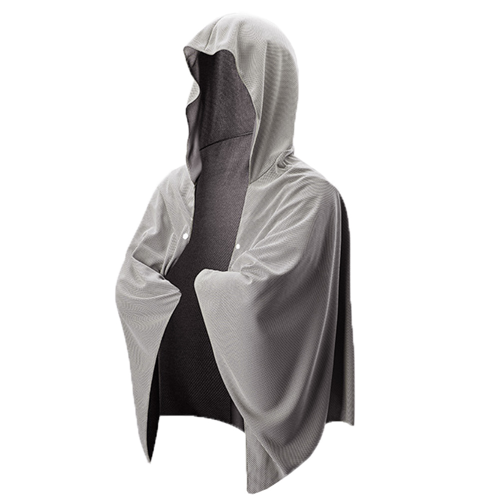 冷感ポンチョ 冷感タオル クールケープ パーカー 冷却 冷感 夏 UV