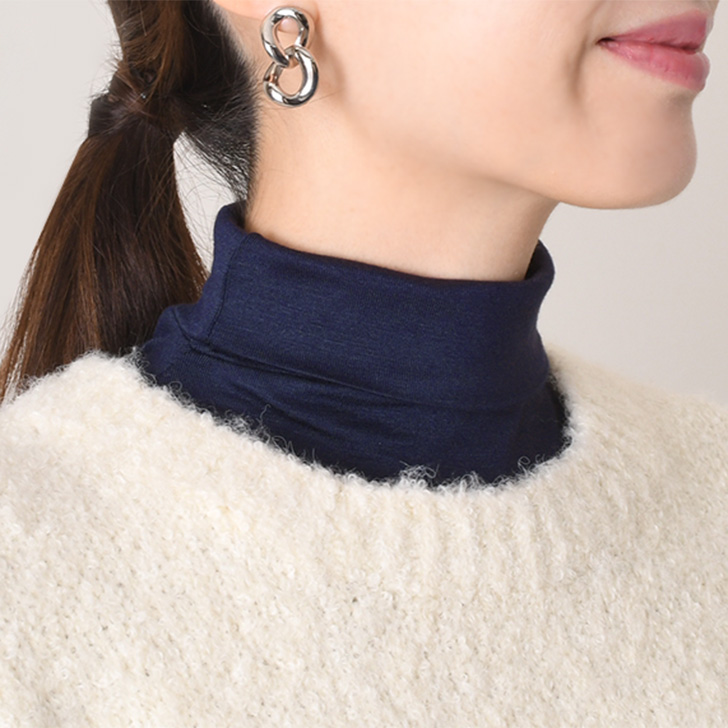 ネックカバー 春 夏 薄手 綿混 ハイネック UVケア 日焼け防止 首のシワ隠し 首カバー 汗じみ防止 首だけ ネックウォーマー タートルネック おしゃれ 温活 防寒 | REAL STYLE（ファッション） | 10