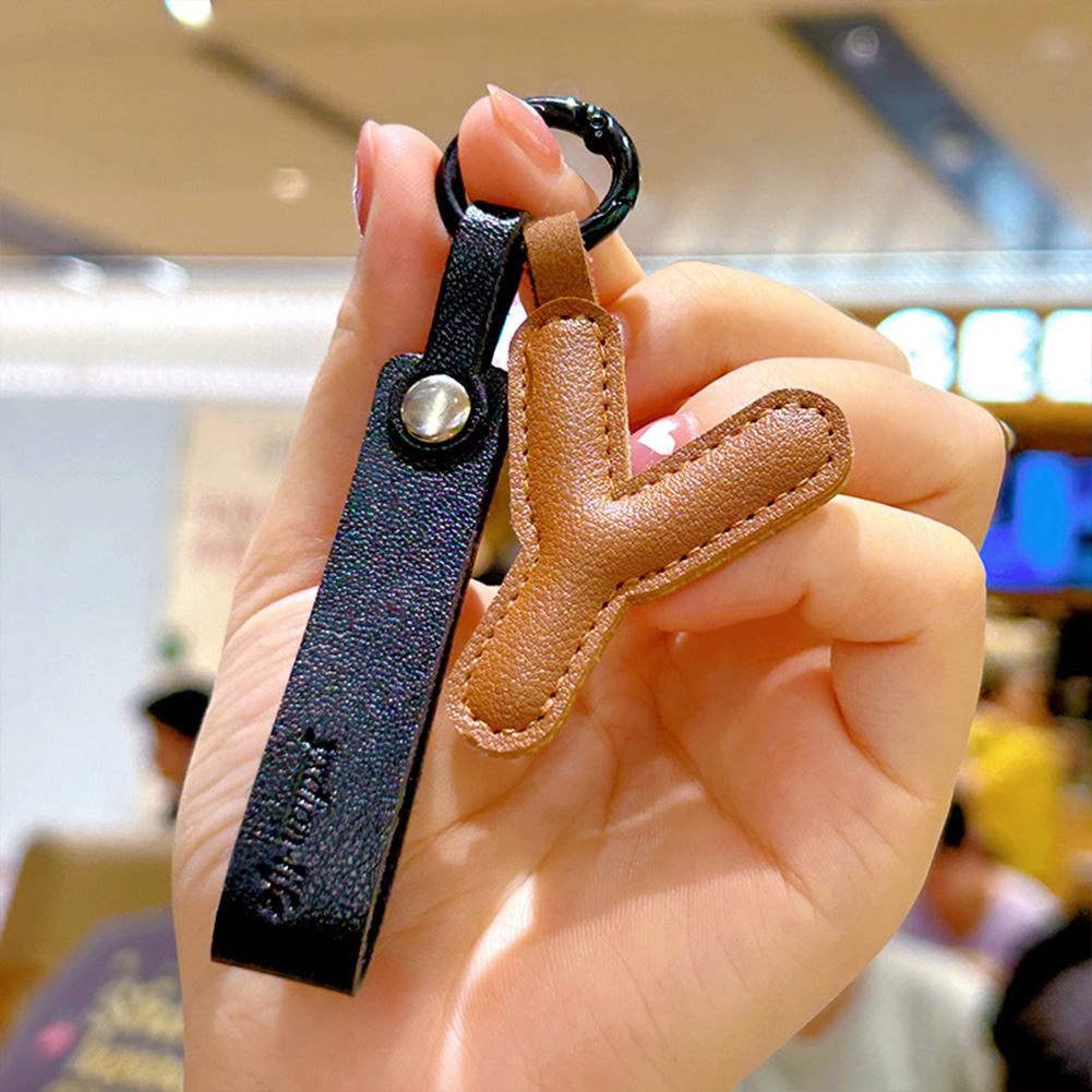 REAL STYLE キーホルダー ストラップ イニシャル チャーム